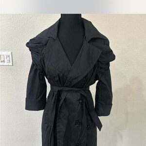 Bebe Black Double-Breasted Coat
